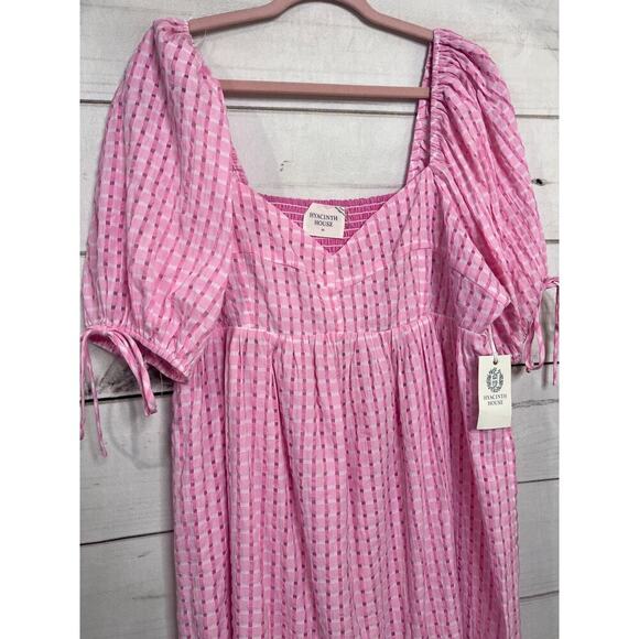 Hyacinth House Size XL Dress Pink White Checked Stunning Unique - Picture 5 of 5